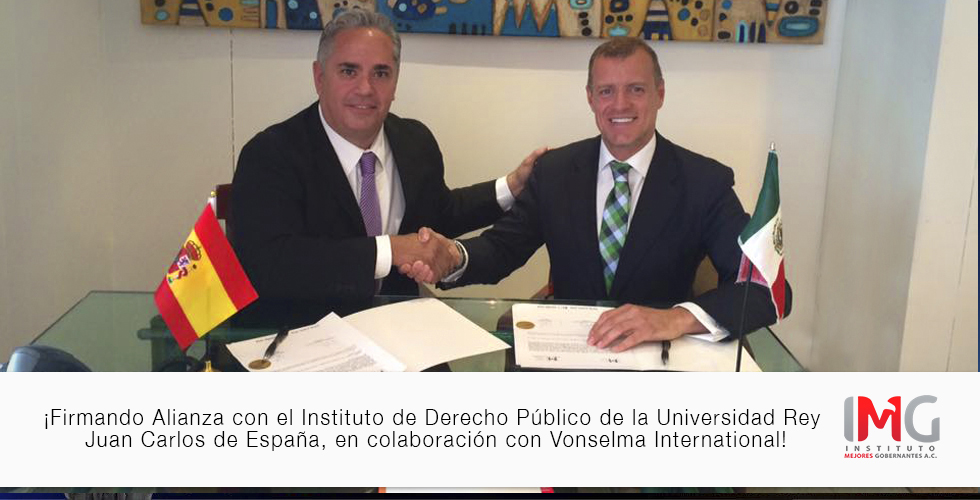 Alianza - Instituto Mejores Gobernantes AC y la Universidad Rey Juan Carlos de España