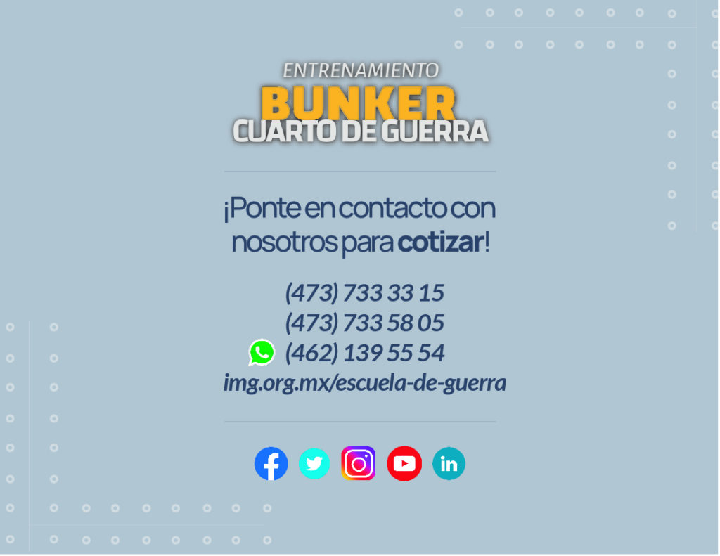 Entrenamiento BUNKER Cuarto De Guerra - Instituto Mejores Gobernantes