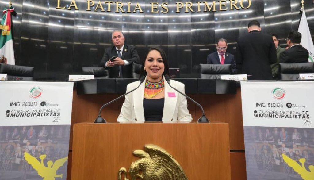 Participa Tonantzin Fernández en la Cumbre Mundial de Municipalistas 2025 -  en el Senado de la República Mexicana, Ciudad de México. Instituto Mejores Gobernantes A.C - Red Gobierno
